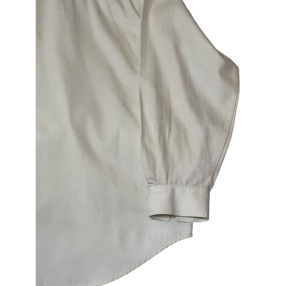 Marsh Landing Women White Long-Sleeve Shirt Button-Down Cotton Large Pockets - Picture 10 of 16